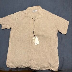 Industrie Australia Revere Collar Linen Shirt